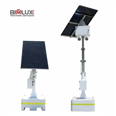 Mobil Solar CCTV Tower for midlertidig nettsted